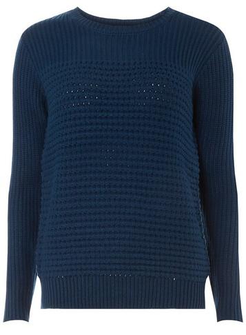 Dorothy Perkins Teal Textured Panel Jumper