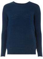 Dorothy Perkins Teal Textured Panel Jumper