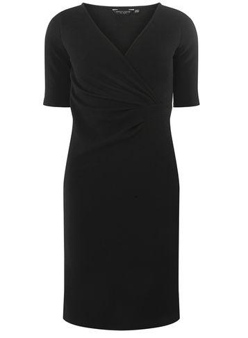 Dorothy Perkins Black Ruche Side Pencil Dress