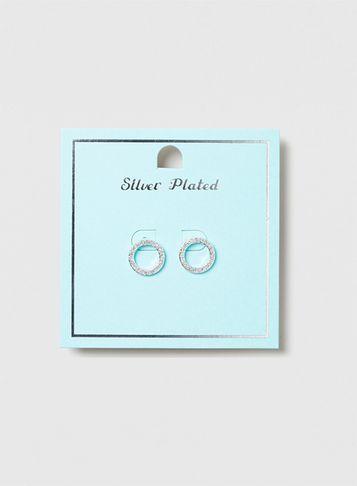 Dorothy Perkins Silver Plated Circle Earrings