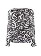 *billie & Blossom Multi Colour Zebra Print Long Sleeve Blouse