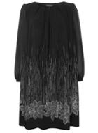Dorothy Perkins *billie & Blossom Curve Black Glitter Shift Dress