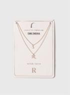 Dorothy Perkins Rose Gold Initial R Necklace