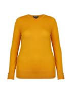 Dorothy Perkins *dp Curve Yellow Button Cuff Jumper