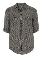 Dorothy Perkins Black And Stone Spot Shirt