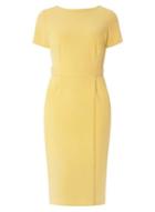 Dorothy Perkins Yellow Belted Pencil Dress