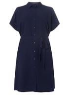 Dorothy Perkins Dp Curve Navy Shirt Dress