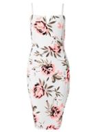 Dorothy Perkins *quiz Floral Print V-bar Dress