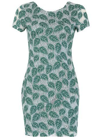 Dorothy Perkins *tenki Green Leaf Bodycon Dress
