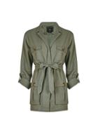 Dorothy Perkins Khaki Linen Safari Jacket