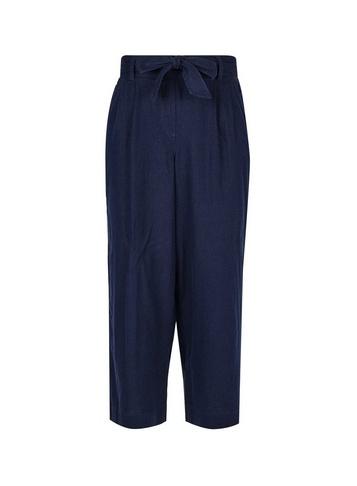Dorothy Perkins Navy Linen Blend Culottes