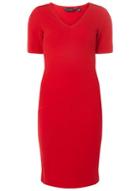 Dorothy Perkins Red Hardware Detail Sleeve Bodycon Dress
