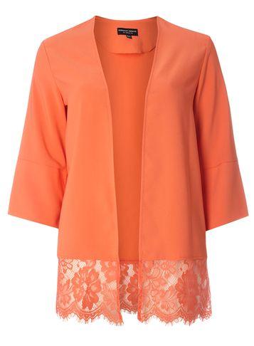 Dorothy Perkins Orange Lace Hem Cover Up