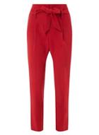 Dorothy Perkins Red Tie Tapered Trousers
