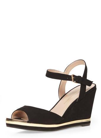 Dorothy Perkins Black Vivian Insert Wedge