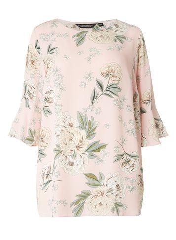 Dorothy Perkins Dp Curve Hankie Sleeve Top