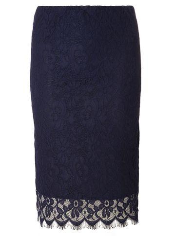 Dorothy Perkins Navy Lace Pencil Skirt