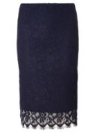 Dorothy Perkins Navy Lace Pencil Skirt