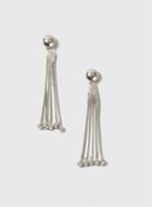 Dorothy Perkins Silver Ball And Chain Drop Earrings