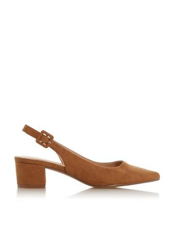 *head Over Heels By Dune Camel 'cammile' Mid Heel Court Shoes