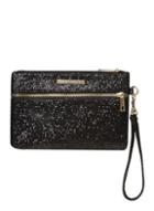 Dorothy Perkins Black Zip Front Wristlet Clutch Bag