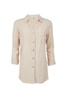 Dorothy Perkins *tall Stone Tencel Shirt