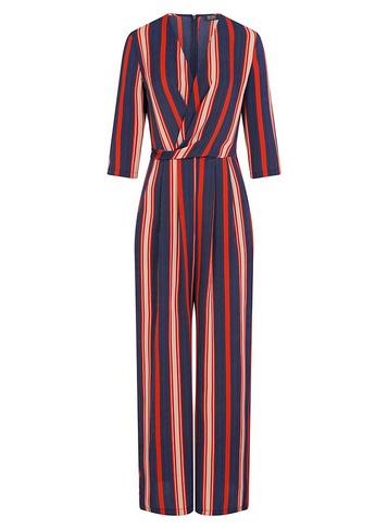 Girls On Film *girls On Film Multi Coloured Striped Wide Leg Jumpsuit