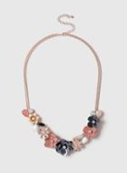 Dorothy Perkins Pastel Mix Flower Collar Necklace