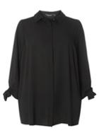 Dorothy Perkins *dp Curve Black Tie Sleeve Shirt