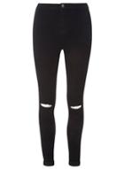 Dorothy Perkins Black 'lyla' Ripped Ultra High Waisted Jeans