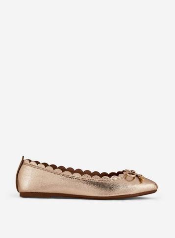 Dorothy Perkins Wide Fit Gold Pu 'pia' Pumps