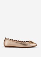 Dorothy Perkins Wide Fit Gold Pu 'pia' Pumps