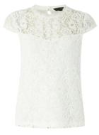 Dorothy Perkins Ivory Lace Front Victoriana Top