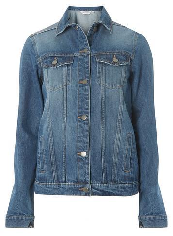 Dorothy Perkins *tall Blue Mid Wash Denim Jacket