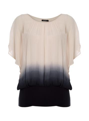 Dorothy Perkins *roman Originals Light Pink Ombre Print Top
