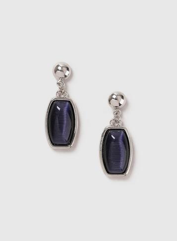 Dorothy Perkins Navy Stone Drop Earrings