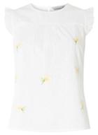 Dorothy Perkins Petite Ivory Embroidered Top