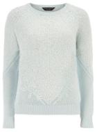 Dorothy Perkins Mint Green Lace Panel Knitted Jumper