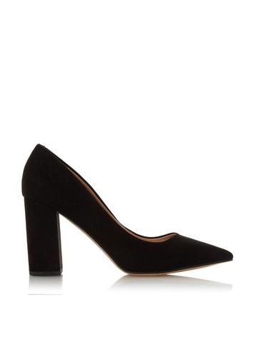 *head Over Heels By Dune Black 'abs' High Heel Court Shoes