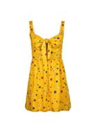 Dorothy Perkins *tall Yellow Tie Front Top