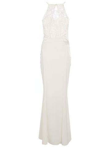 Dorothy Perkins *quiz White Embellished Maxi Dress