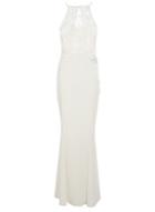 Dorothy Perkins *quiz White Embellished Maxi Dress
