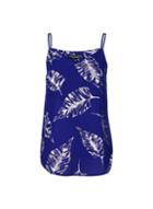 Dorothy Perkins Cobalt Foil Print Camisole Top