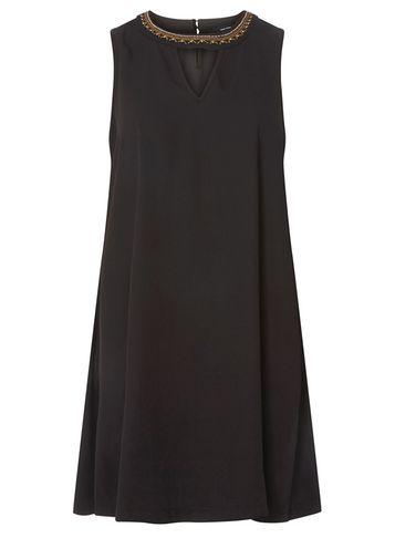 Dorothy Perkins *vero Moda Black Beaded Short Dress
