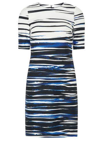 Dorothy Perkins *lily & Franc Border Striped Shift Dress