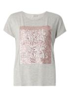 Dorothy Perkins *only Grey Slogan Sequin T-shirt