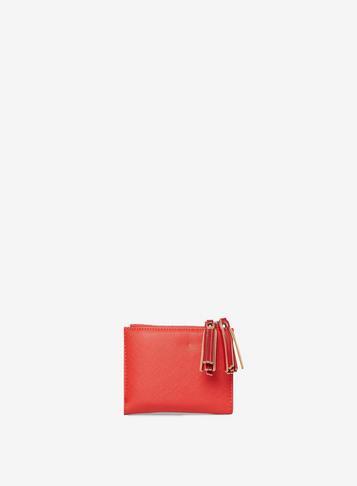 Dorothy Perkins Red Zip Top Tassel Purse