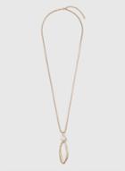 Dorothy Perkins Gold Pearl And Oval Drop Necklace