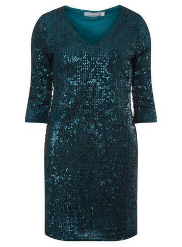 Dorothy Perkins Petite Green Sequin Bodycon Dress