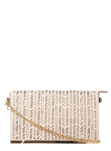 Dorothy Perkins *lydc Nude Metallic Clutch